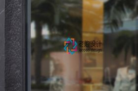 玻璃logo样机图片