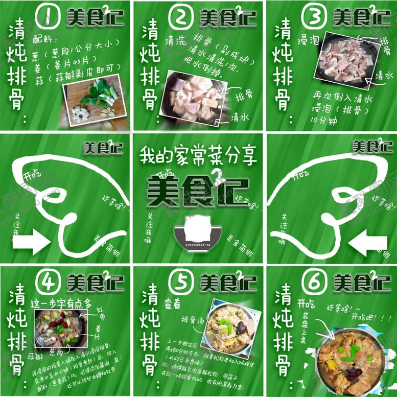 编号：57846810080829487240【酷图网】源文件下载-清炖排骨美食做法