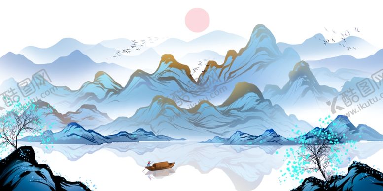 编号：38864709191339597837【酷图网】源文件下载-水墨山水