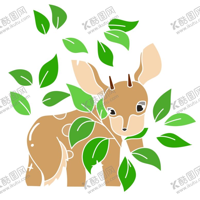 编号：52458005151617566510【酷图网】源文件下载-卡通鹿