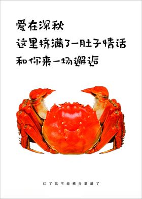 螃蟹海报