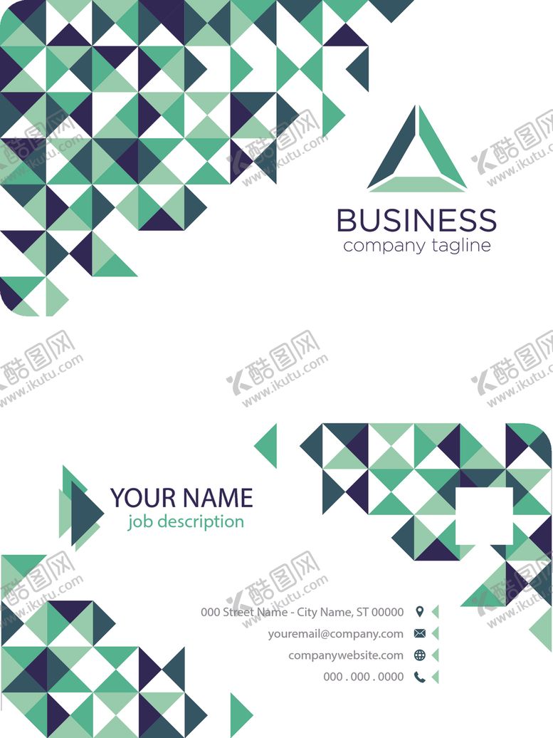 编号：11905406281635532143【酷图网】源文件下载-矢量名片模板