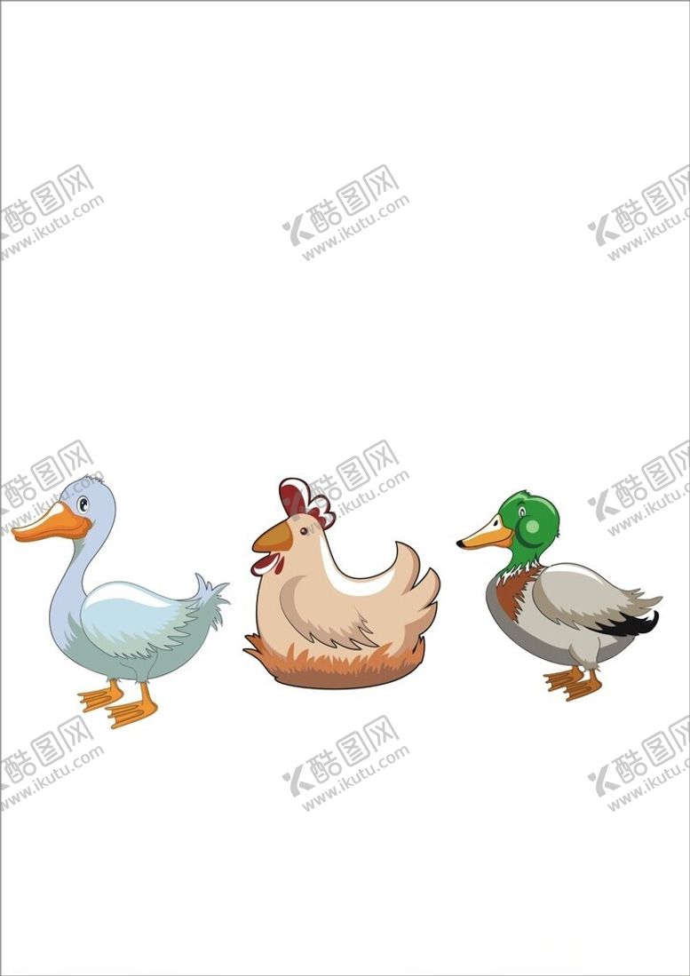 编号：24855801170954553080【酷图网】源文件下载-卡通鸡鸭鹅