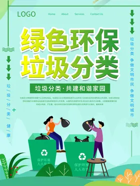 垃圾分类展板宣传海报