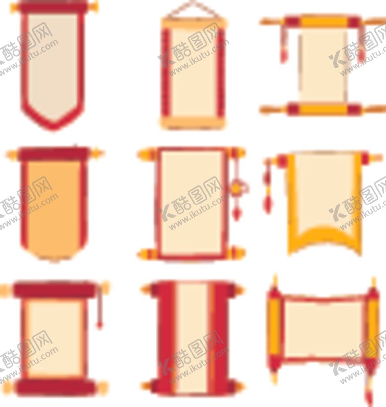 编号：87690704061810363529【酷图网】源文件下载-中式古典卷轴