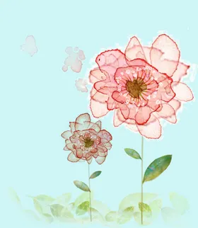 手绘水彩花卉 
