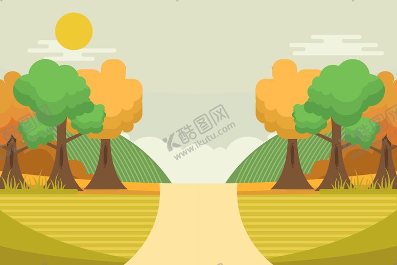 编号：56829409262252322351【酷图网】源文件下载-矢量秋天背景 