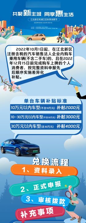 汽车消费节海报长图