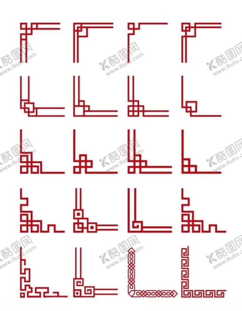 编号：15414004190230514519【酷图网】源文件下载-矢量中式中国风古典边框边角