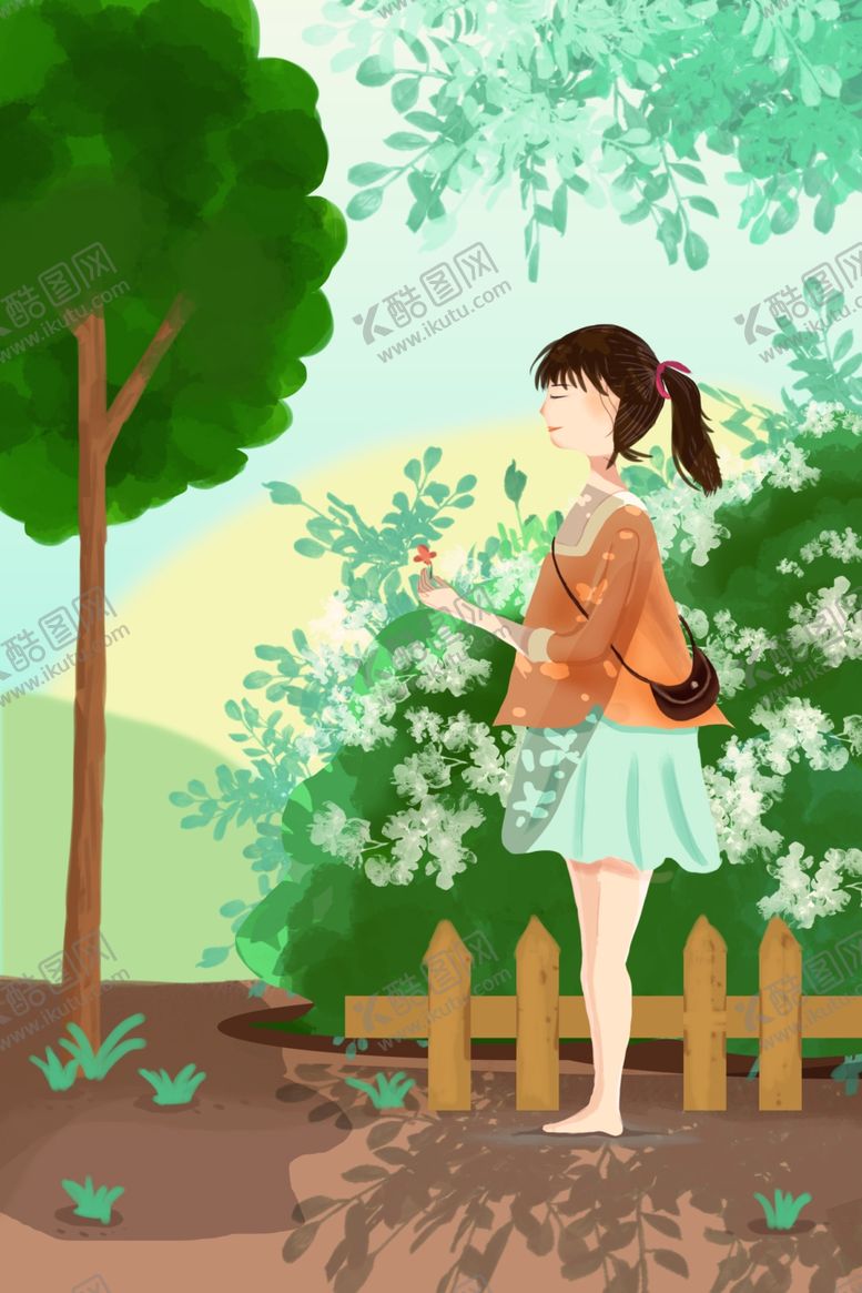 编号：50018509092042411026【酷图网】源文件下载-水彩手绘立夏插画