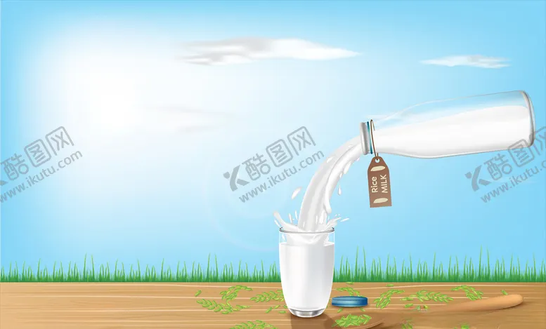 编号：75977006232304375091【酷图网】源文件下载-牛奶