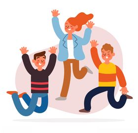 矢量卡通休闲人物