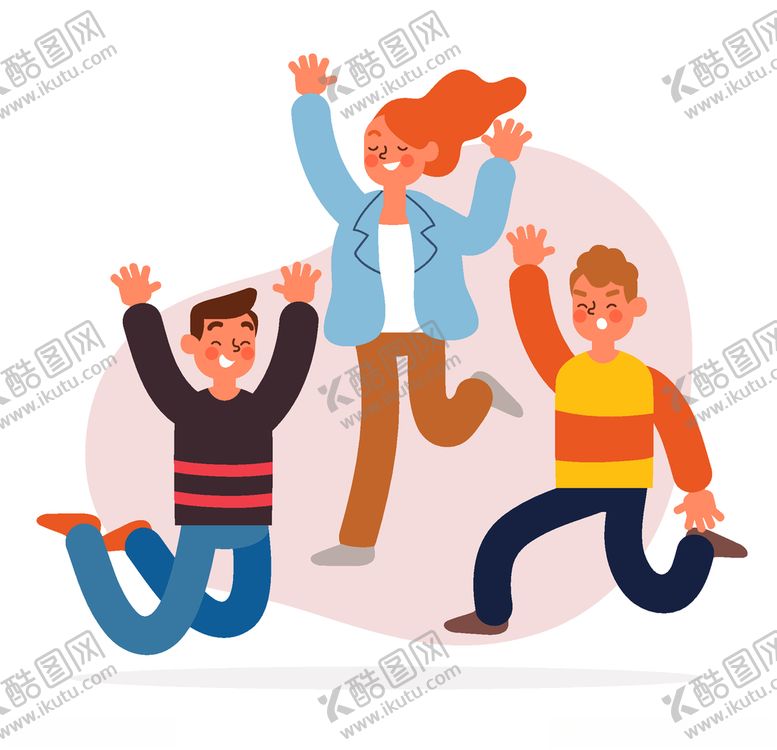 编号：73195610210850427441【酷图网】源文件下载-矢量卡通休闲人物
