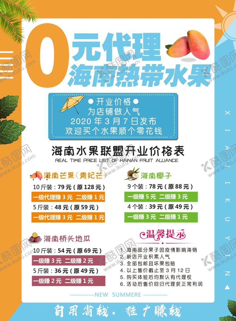 编号：21527109091115281399【酷图网】源文件下载-海南水果海报