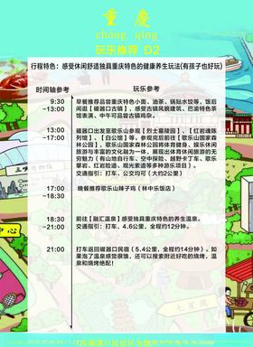 重庆旅游攻略时间表