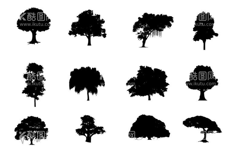 编号：13667912071158572620【酷图网】源文件下载-树剪影