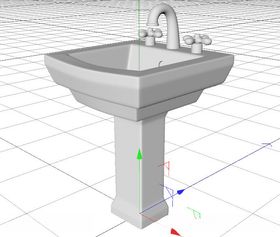 C4D模型水池