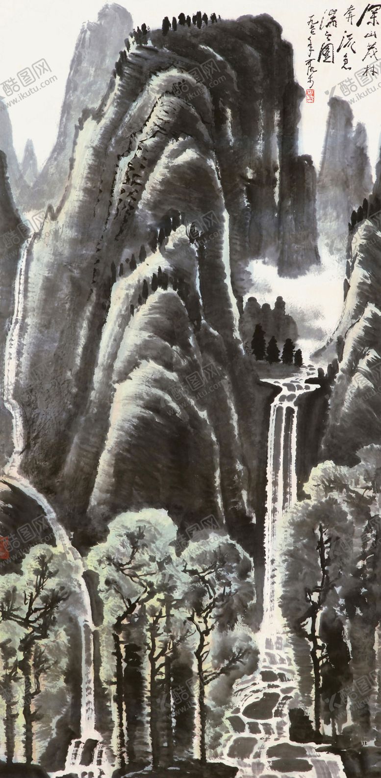 编号：43061109161731451462【酷图网】源文件下载-李可染国画山水