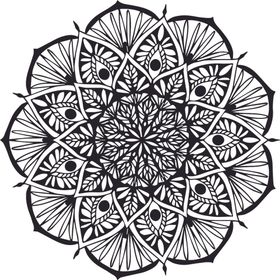 曼陀罗花纹