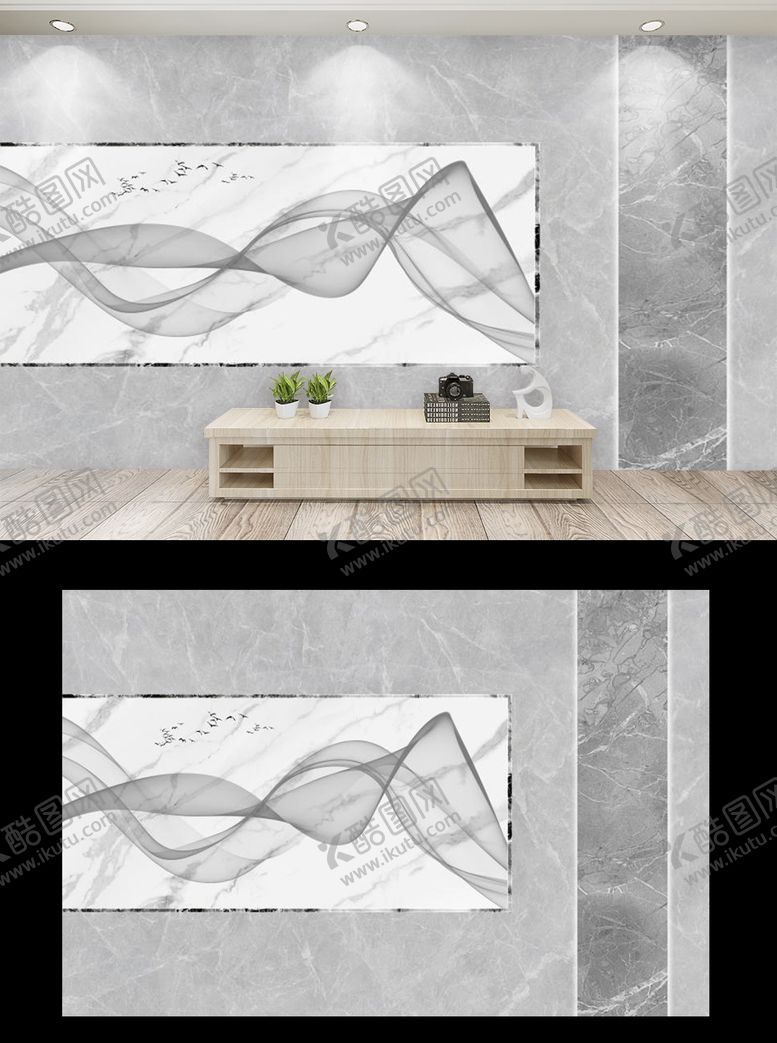 编号：96394110040223149856【酷图网】源文件下载-新中式现代简约灰色几何大理石纹