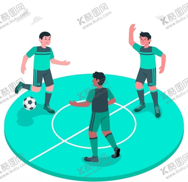 编号：26944706170755099024【酷图网】源文件下载-踢足球插画设计