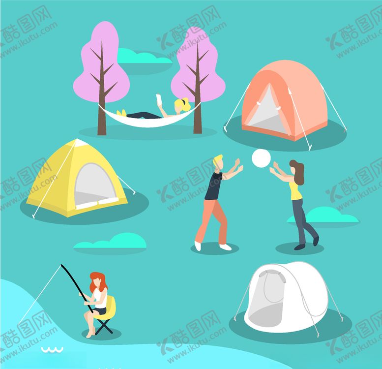 编号：76084709220930253121【酷图网】源文件下载-露营