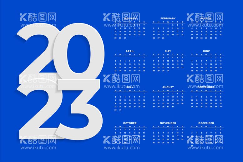 编号：30729410021007294237【酷图网】源文件下载-2023年兔年日历