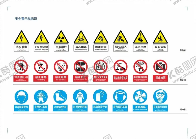 编号：81535002100712211659【酷图网】源文件下载-安全警示标识