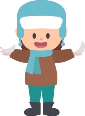 装冬装的儿童温暖户外活动日活动