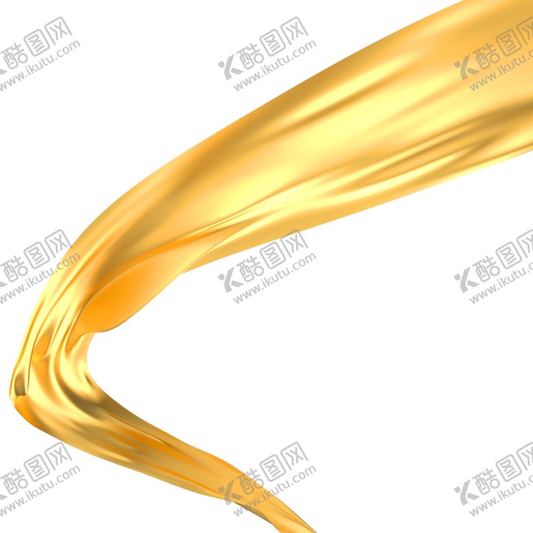 编号：39503010020142044130【酷图网】源文件下载-金色丝绸丝带