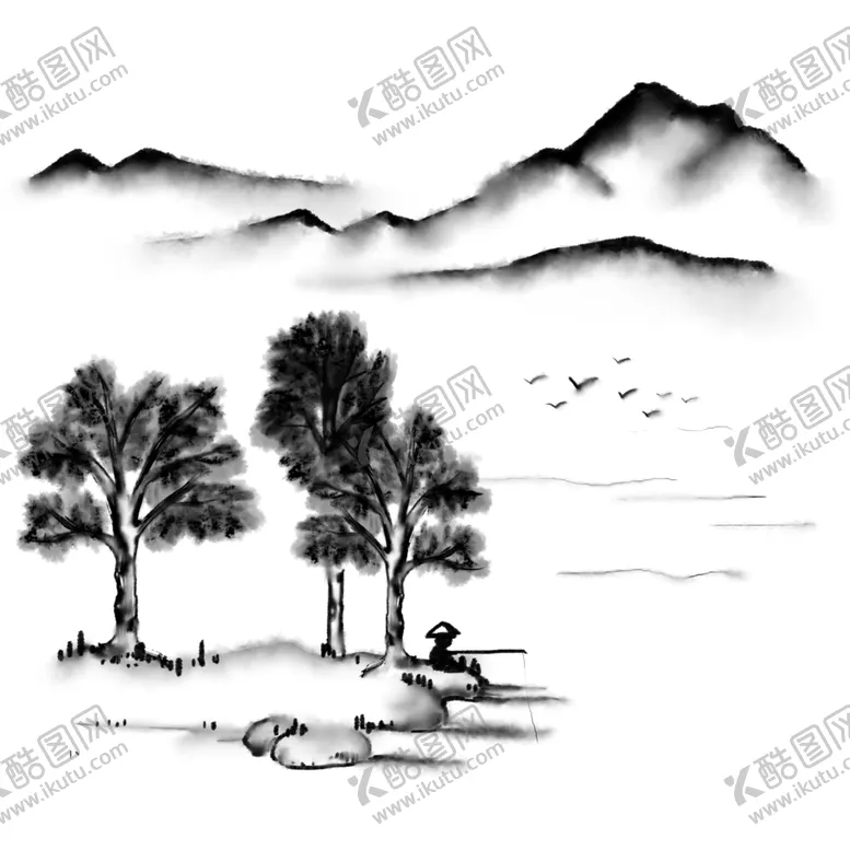编号：70427901261037255798【酷图网】源文件下载-水墨画图片山水风景中国风