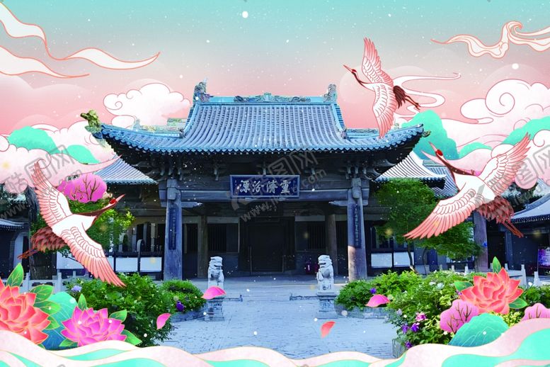 编号：87882601300207259215【酷图网】源文件下载-窦大夫祠