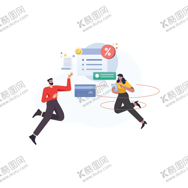 编号：17637204222157149742【酷图网】源文件下载-手绘电子购物