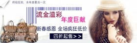 年度巨献热卖女包宣传促销图