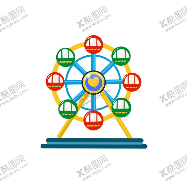 编号：90629209151533177739【酷图网】源文件下载-卡通摩天轮