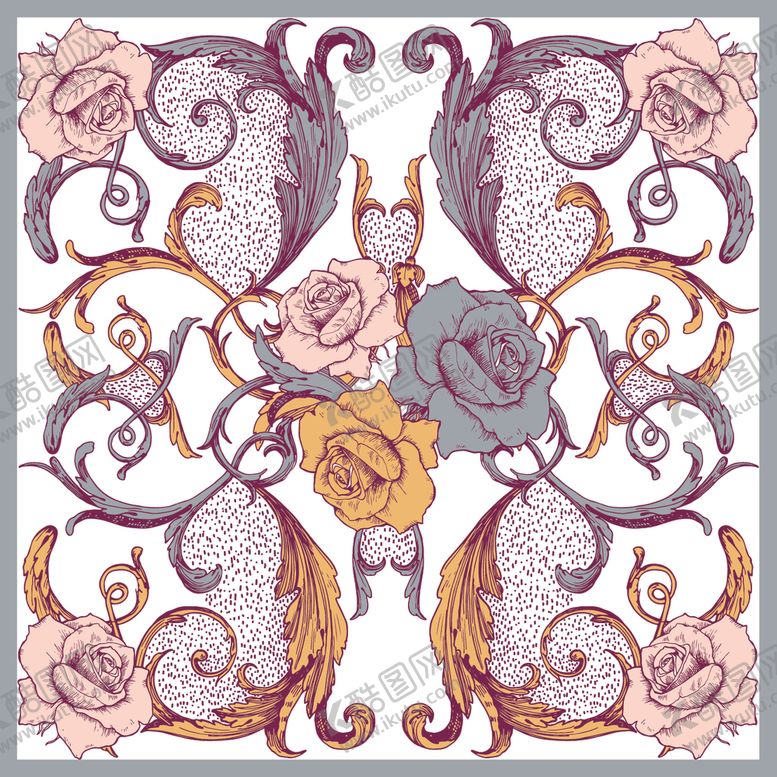 编号：25088510140934155844【酷图网】源文件下载-方巾印花