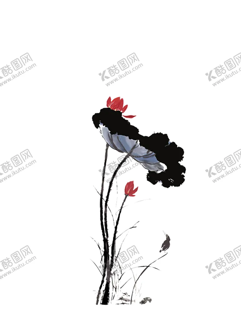 编号：89443606272117089883【酷图网】源文件下载-水墨荷花粉色荷花荷花意境