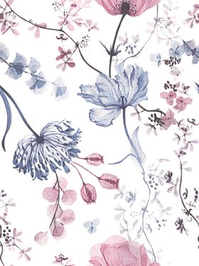 白底小花