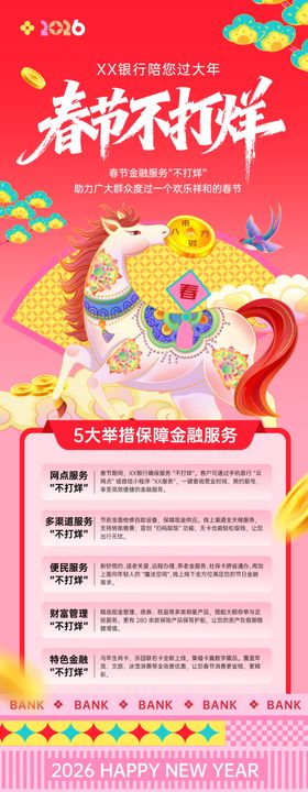 银行新年海报