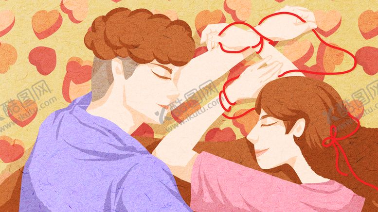 编号：13067110192228018283【酷图网】源文件下载-爱情插画