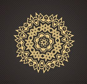 黑金花纹