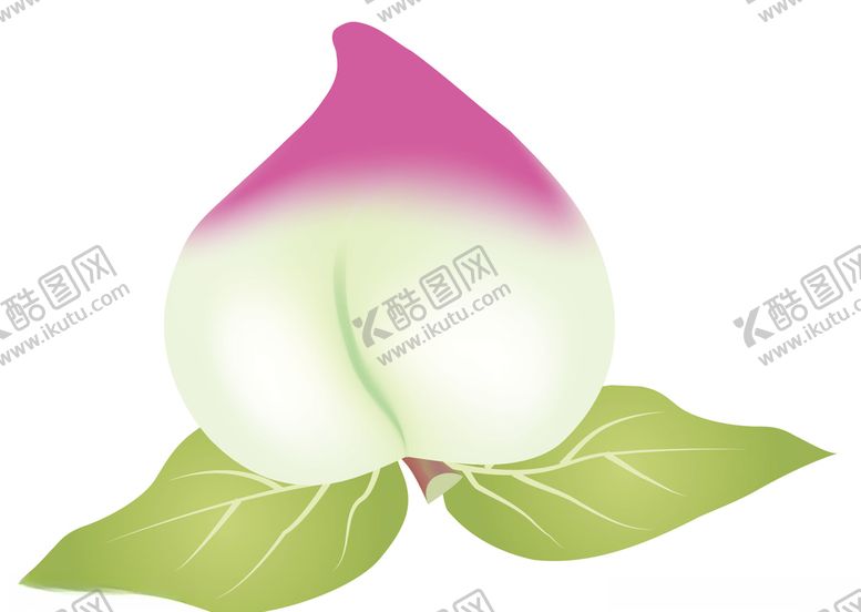 编号：94545310120741167620【酷图网】源文件下载-桃子ai渐变网格制作矢量图