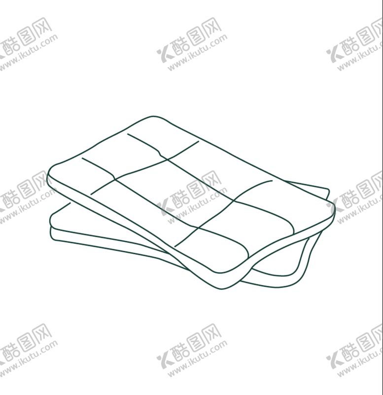 编号：78341209240242087510【酷图网】源文件下载-枕头线稿