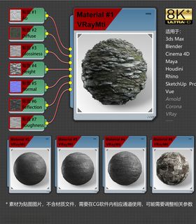 8K超清岩石材质贴图