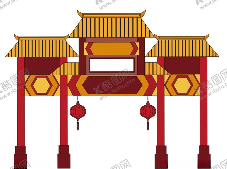 编号：60656805051604161188【酷图网】源文件下载-手绘大门