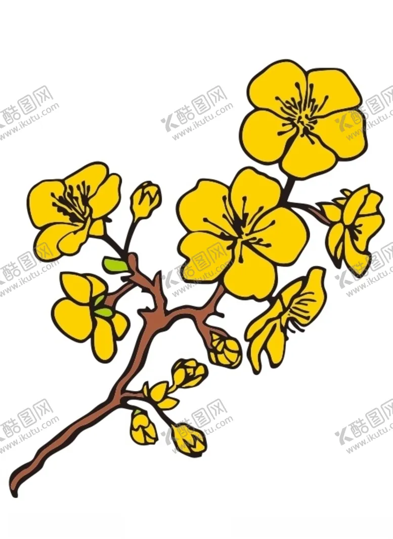 编号：78130507010141523618【酷图网】源文件下载-梅花上叁