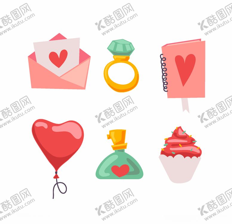 编号：57264509280626032470【酷图网】源文件下载-浪漫情人节元素