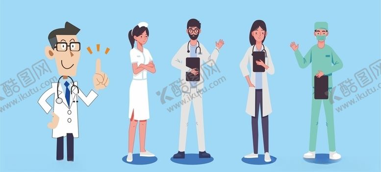 编号：13465010300258118421【酷图网】源文件下载-矢量医生护士