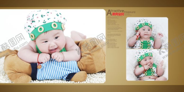 编号：32828309201727491322【酷图网】源文件下载-韩流宝贝幼儿少儿纪念相册模板