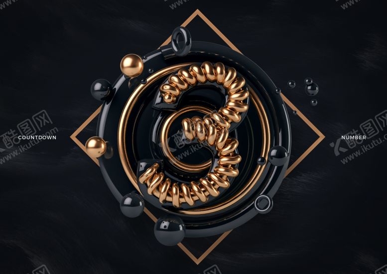编号：62574407132123269029【酷图网】源文件下载-创意C4D数字艺术立体字体设计